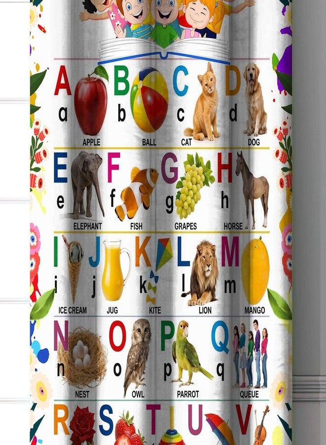 HomeBrew Multicolour Kids Alphabets Curtain||7feet|| Set of 1pc|| Digital Print Door Curtain|| Alphabet (A to Z) Print - Image 3