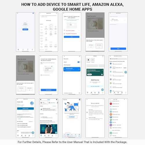 Tukzer 10A WiFi Smart Plug, Compatible with Alexa & Google Home Assistant, Suitable for Small Appliances like TVs, Electric Kettle, Mobile and Laptop Chargers - Image 2