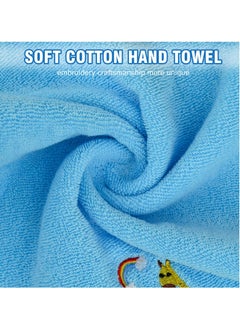 Excefore Baby Washcloths, 4 Pack Kids Washcloth Towels, 100% Cotton Kids Face Towels Hand Towels for Bathroom  - Image 5