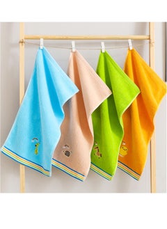 Excefore Baby Washcloths, 4 Pack Kids Washcloth Towels, 100% Cotton Kids Face Towels Hand Towels for Bathroom  - Image 2