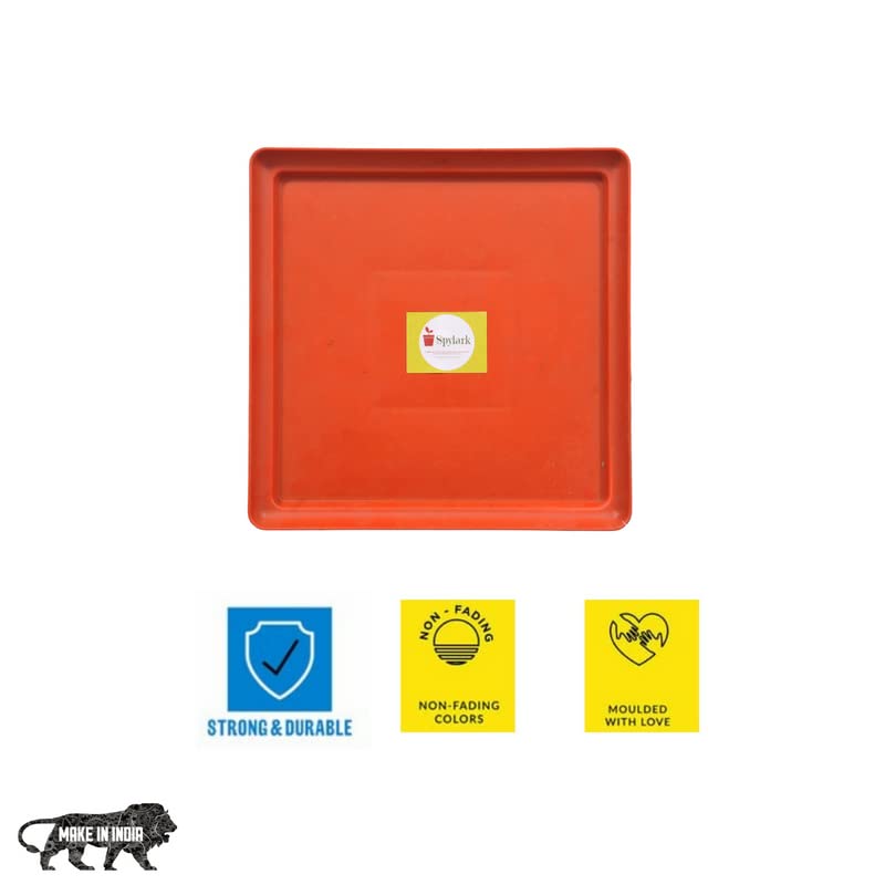 SPYLARK'S™ Square Planter/Saucer Base Plate/Dip Tray Suitable for 12inch Flower Pots(8.5inch)(Pack of 3) - Image 4
