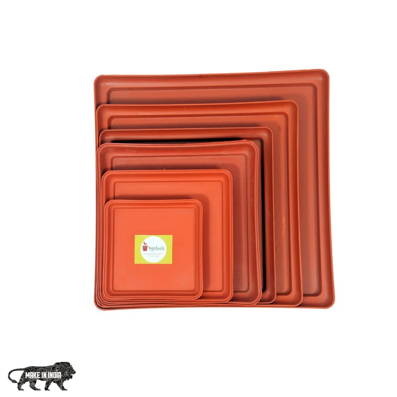 SPYLARK'S™ Square Planter/Saucer Base Plate/Dip Tray Suitable for 12inch Flower Pots(8.5inch)(Pack of 3) - Image 5