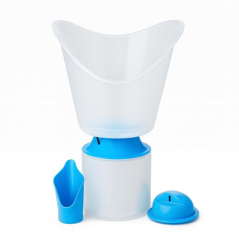 BYM Steamer for Cold Home Use Vaporizer Steamer for Cough Cold and Facial 3 in 1 Face and Nasal Steam Inhaler Quick Heat Safe Plastic Low Noise Optima 3 in 1 Vaporiser - Image 3