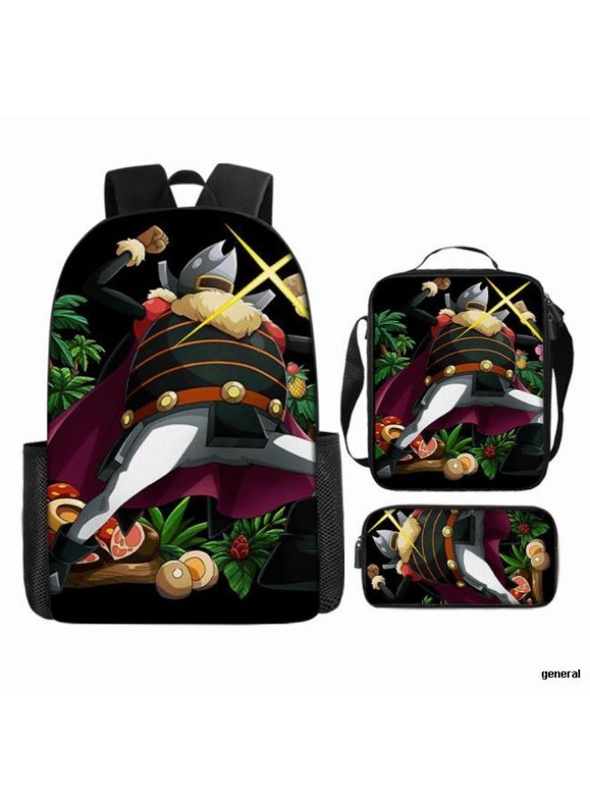 عام أحدث نموذج عالمي من الكرتون طباعة ثلاثة قطعة حقيبة مجموعة ( الطلاب ، الأطفال ، الأصدقاء ، نزهة ، تسلق الجبال ، الخ . ) - Image 1