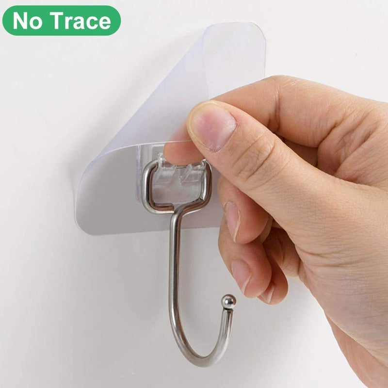 ADTALA Self Adhesive Hooks Rustproof & Water Proof for Home/Kitchen/Bathroom/Office Use,180 Degree Rotate Stainless Steel Material Hooks - Weight Load Capacity Per Hook-5 Kg (8) - Image 4
