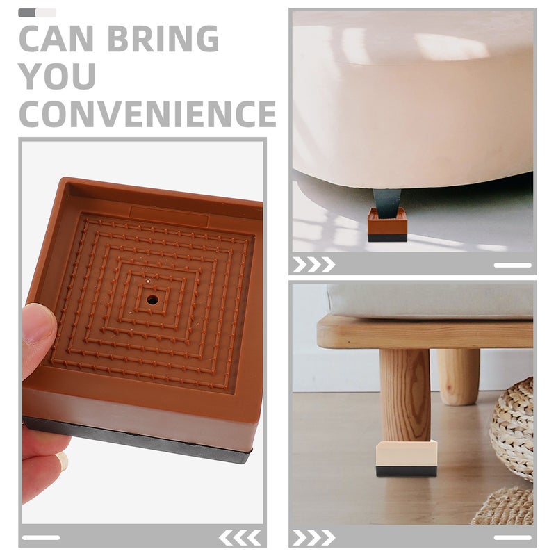 Furniture Risers, Non-slip and Durable for Beds and Sofas, Stable Height Adjusters - Image 4