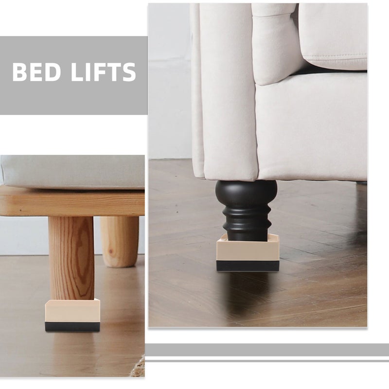 Furniture Risers, Non-slip and Durable for Beds and Sofas, Stable Height Adjusters - Image 3