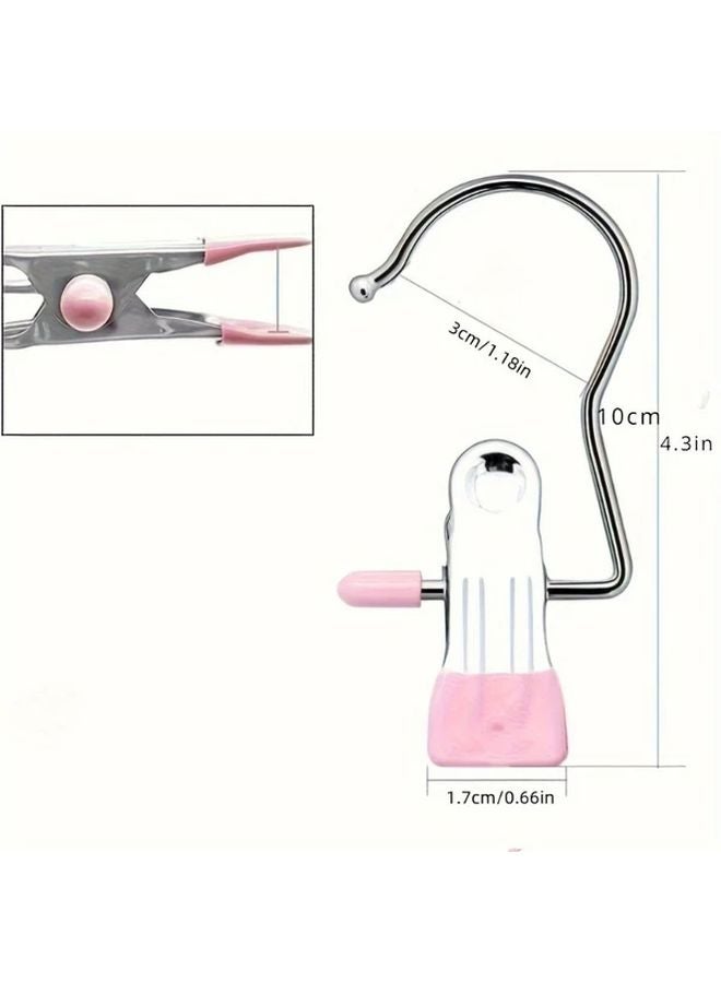 Blue 10 Pack Stainless Steel Rust Resistant Utility Hooks for Home Laundry Closet Organization - Image 5