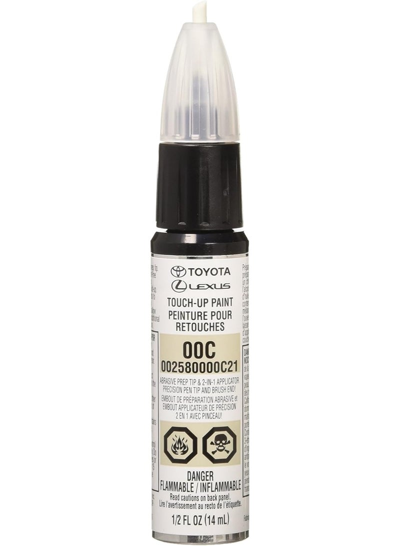 Toyota Genuine 00258-0000C-21 Clear Coat Touch-Up Paint Pen (.5 fl oz, 14 ml)
