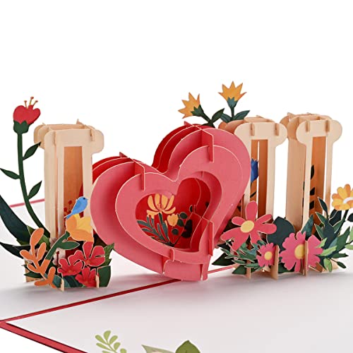 sunohyesla بطاقات تهنئة عيد ميلاد سنوهيسلا القابلة للظهور، أحبك بطاقات ثلاثية الأبعاد لعيد الميلاد، عيد الحب، عيد الأم، عيد الأب، الذكرى السنوية، الزوج، الزوجة، الأم، الأب، الصديق، الصديقة، هدية رومانسية (5" × 7") - Image 1