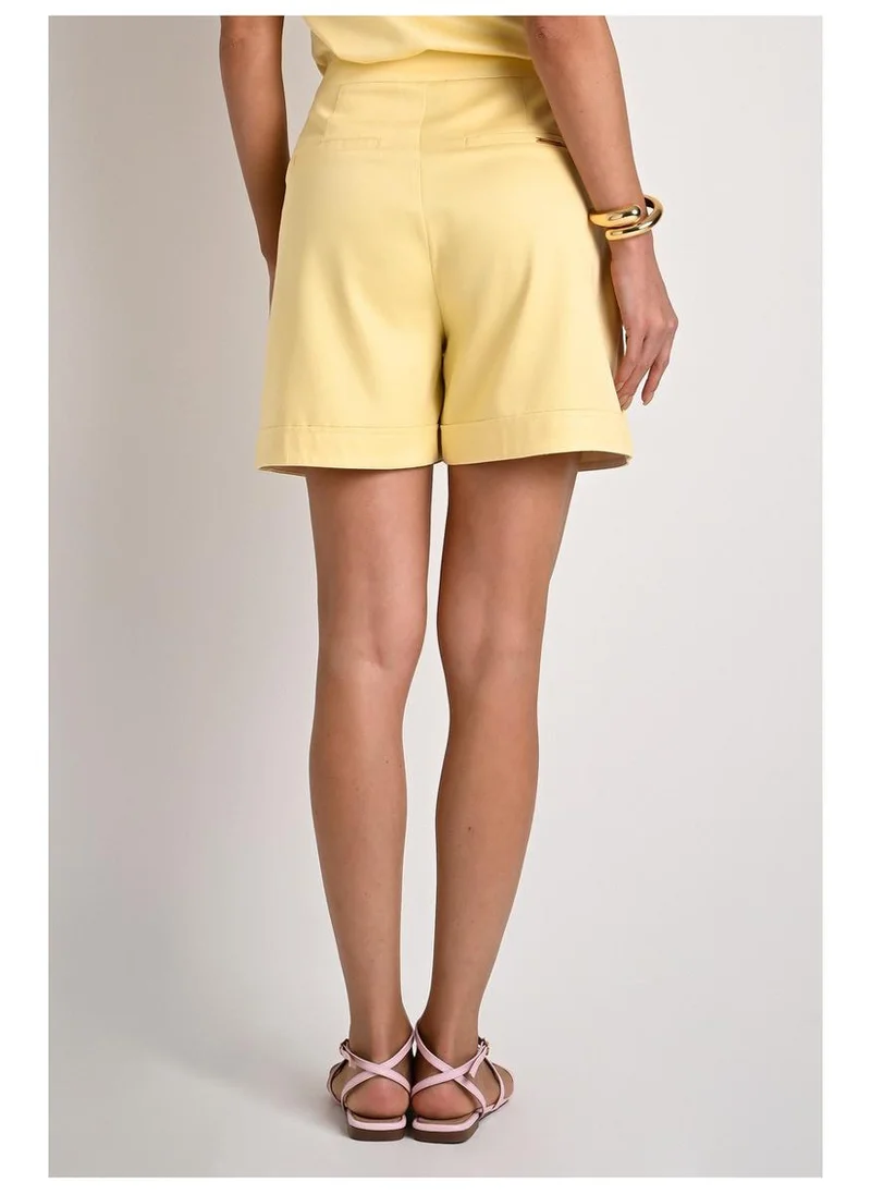Carmen Steffens  Bermuda With Carpenter Pockets Yellow for Women | Best Price UAE
