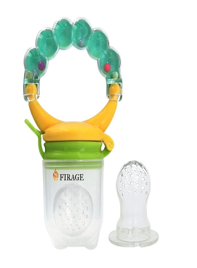 FIRAGE 3‑Piece Baby Food Feeder Set for 6‑12 Months | Fruit Pacifier | Soft Silicone Food Nibbler | Teething Toy | BPA Free Training Feeder for Self‑Feeding | Easy Clean | Safe Design - Image 4