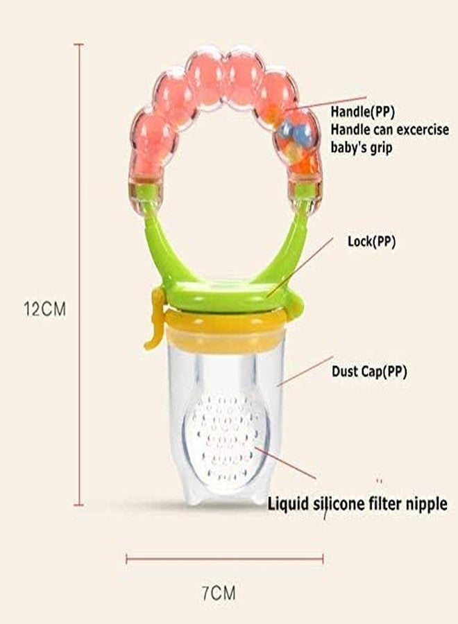 FIRAGE 3‑Piece Baby Food Feeder Set for 6‑12 Months | Fruit Pacifier | Soft Silicone Food Nibbler | Teething Toy | BPA Free Training Feeder for Self‑Feeding | Easy Clean | Safe Design - Image 5