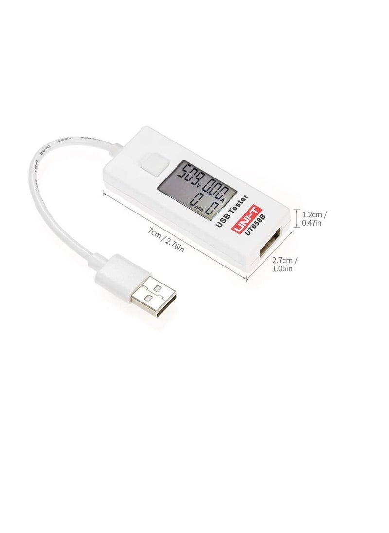UNI-T walmeck UNI-T UT658B USB LCD Digital Voltage Current Meter U Disk Voltmeter Ameter Charging Capacity Tester DC3~9V 0~3.5A  - Image 2