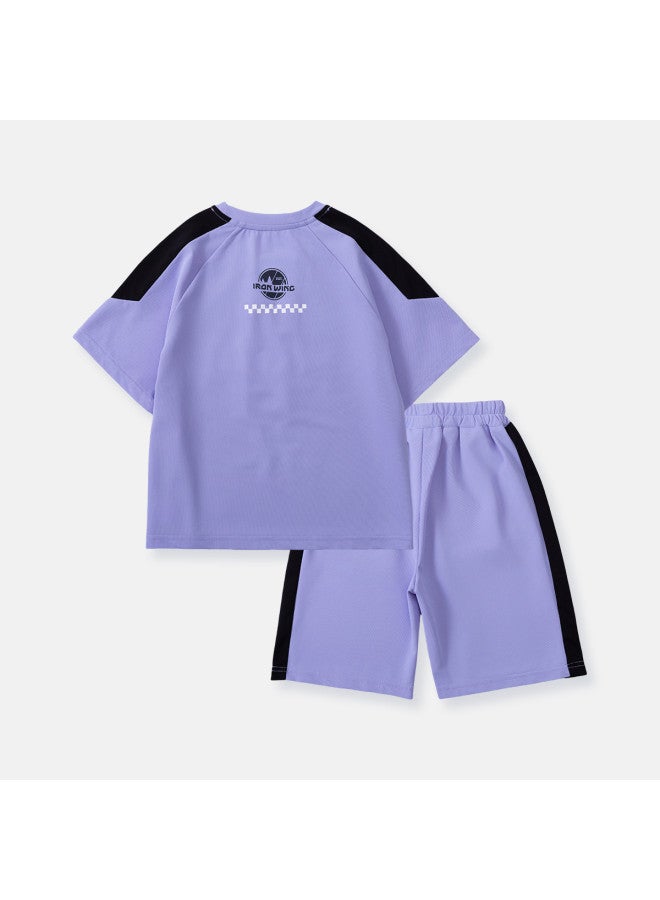 Bumblebee Boys' Short Sleeve Set Summer 2025 New Trendy Cool & Stylish Kids' Sportswear Two-piece Outfit - Image 5