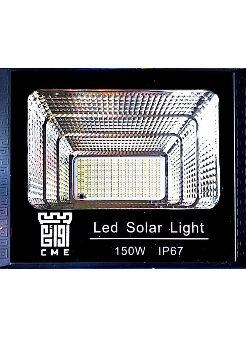 C M E 150W Solar-Powered Remote Control Exterior LEDs Lamp  - Image 1