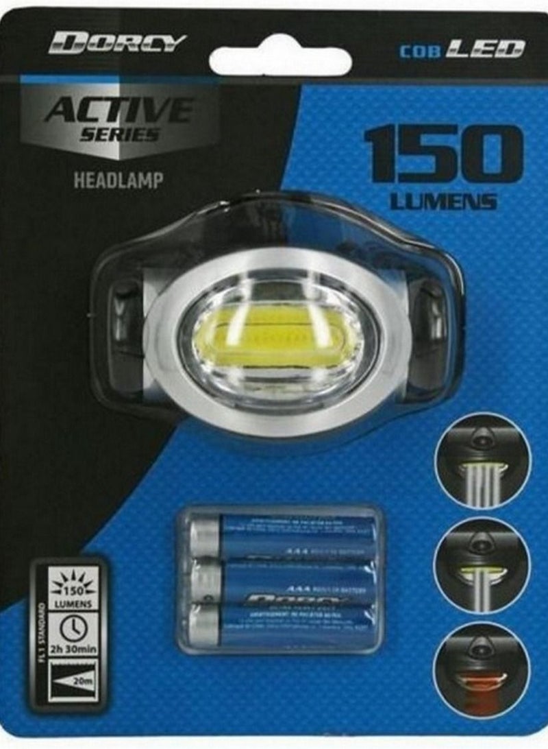 DORCY Active Series 150 Lumens Battery Powered Headlamp - Image 1