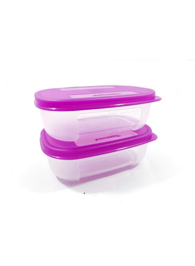 Tupperware حاوية بلاستيكية صغيرة من تابروير للتجميد، 110 مل (مجموعة من 2) مع منديل مجاني - Image 1