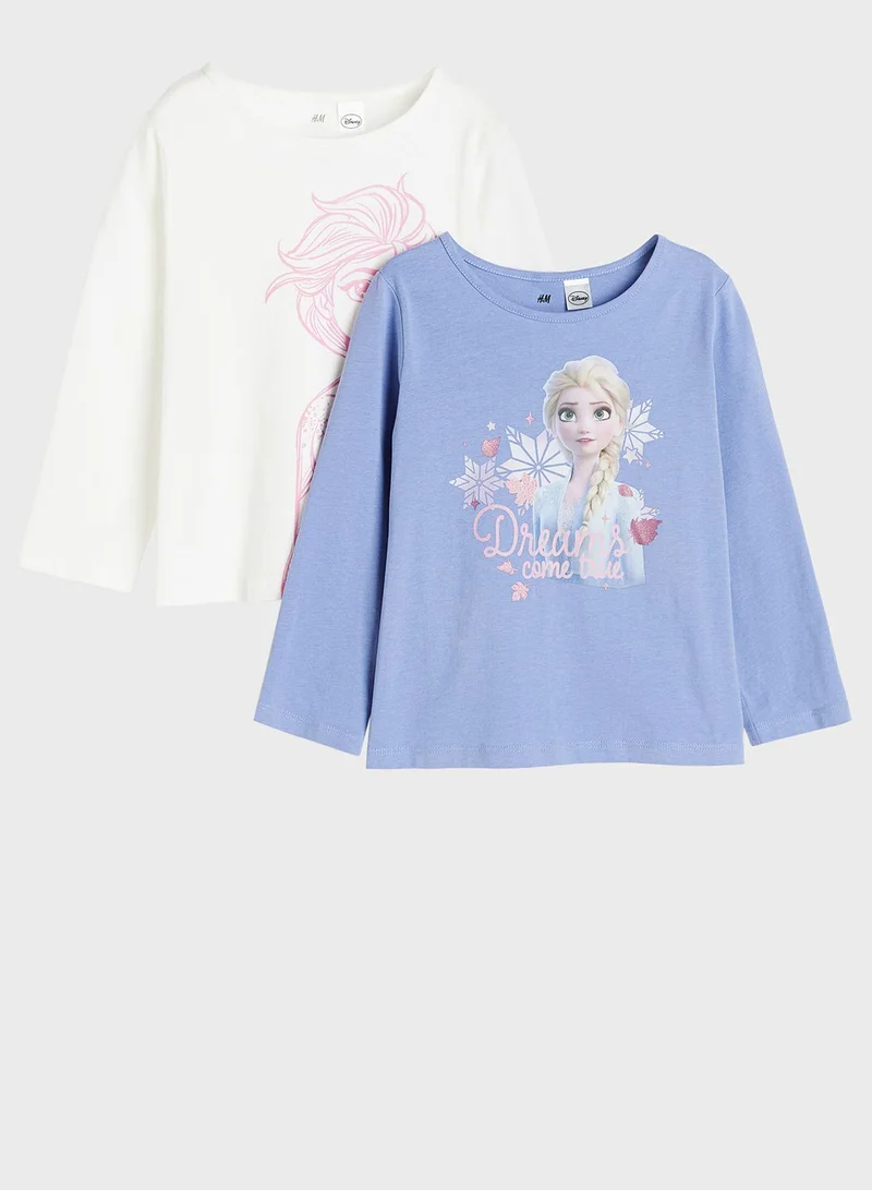 H&M Kids 2 Pack Printed Jersey Tops