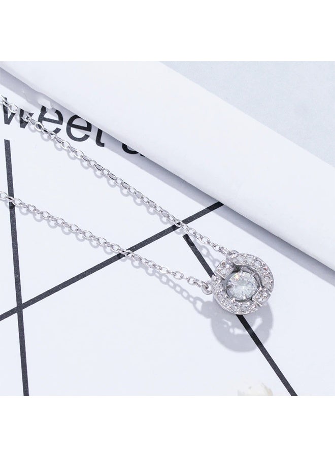 قلادة الزركون الذكية ، سلسلة الترقوة لصديقة الطالبة النسائية ، قلب نابض ، مزاج بسيط ، قلادة حلوة وطازجة - Image 3