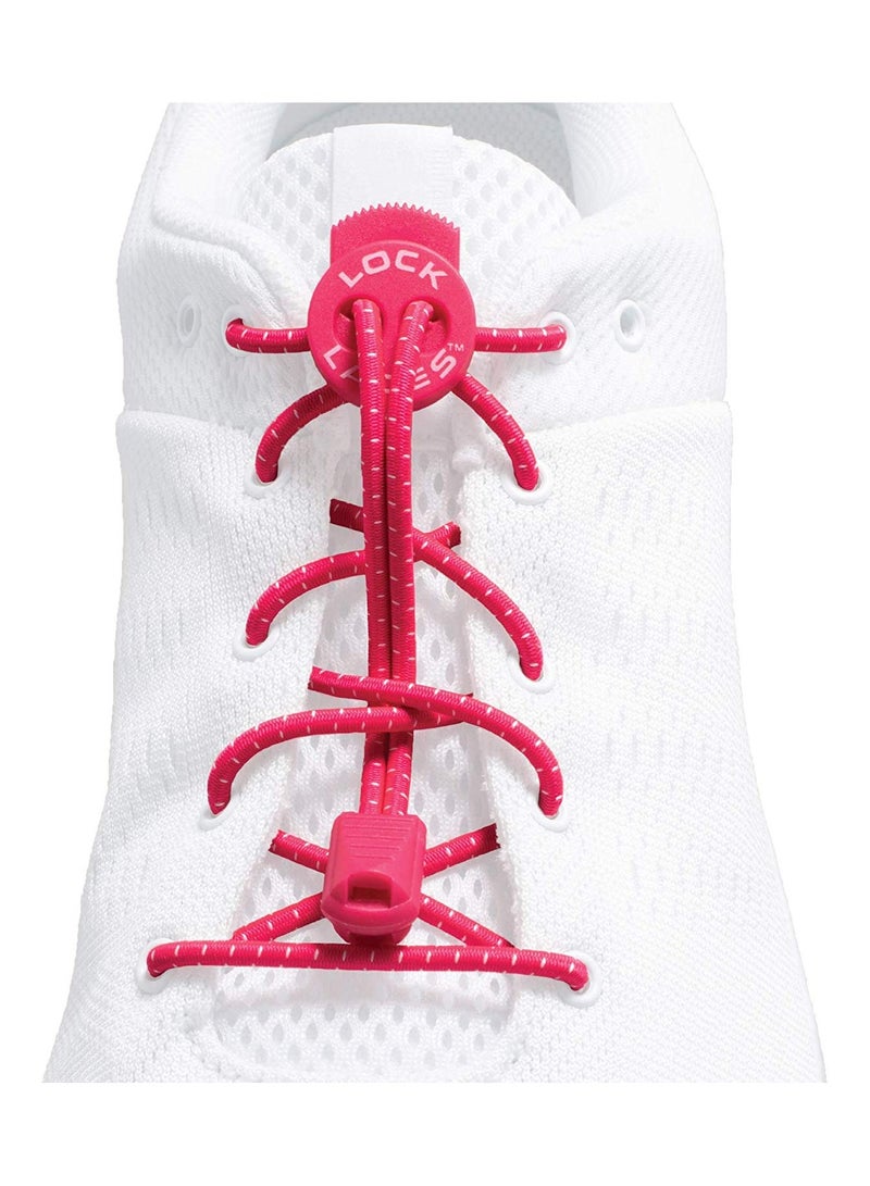 LOCK LACES No Tie Elastic Shoelace Lock Shoe Laces - Image 1