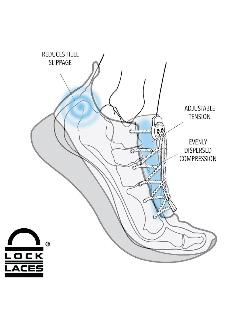 LOCK LACES No Tie Elastic Shoelace Lock Shoe Laces - Image 5