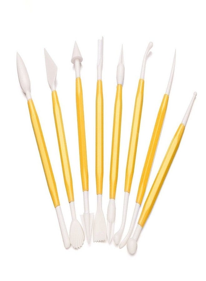 PINDIA Set of 8 Pieces Fondant Cake Decorating Kit & Sugarcraft Modelling Tools - Color May Vary - Image 2