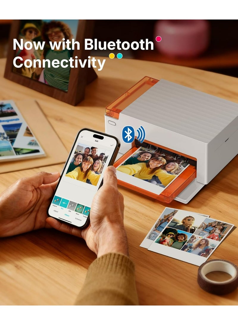 Liene Amber M110 Bluetooth Dual Photo Printer Bundle – 4x6” & 3x3” Instant Dye-Sublimation Printer, Includes 60 Sheets (Photo & Sticker) + Ink Cartridge - Image 4