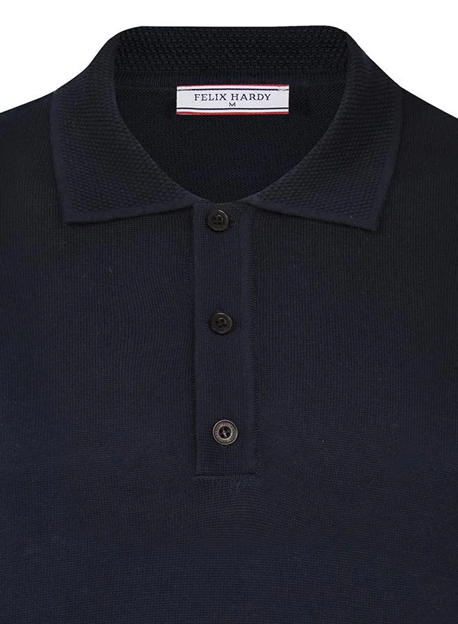 FELIX HARDY Pullover with Polo Collar