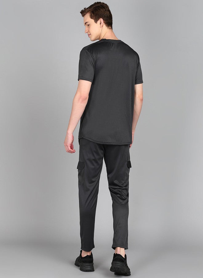 PREEN Black Round Neck T-Shirt and Trousers Co-Ords - Image 5