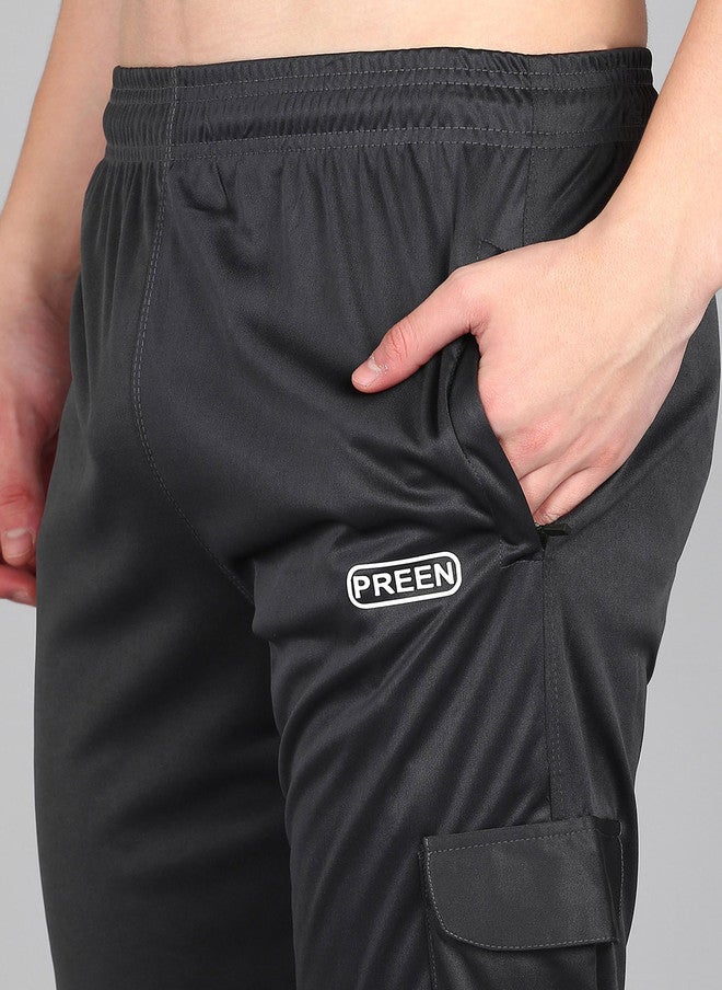 PREEN Black Round Neck T-Shirt and Trousers Co-Ords - Image 3