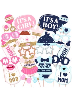 WOBBOX Wobbox Baby Shower Caremony Photo Booth Props, Baby Shower Props for Photoshoot, Baby Shower Decoration, Mom to Be Daddy to Be Decoration, Godh Bharai Ceremony Decorations Items-(FP76)  - Image 1