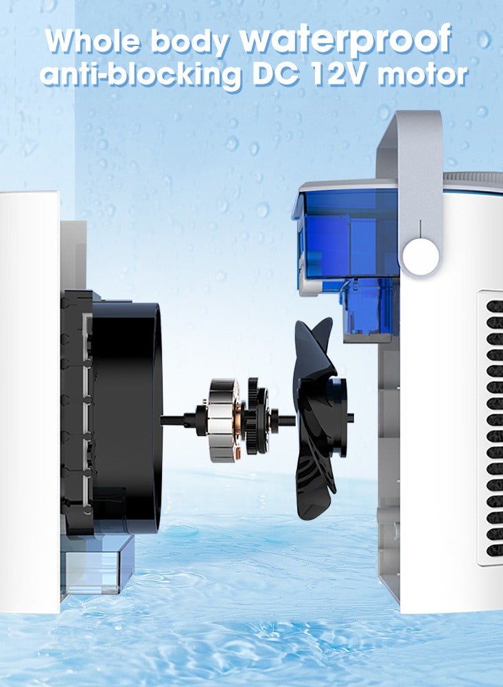 Joshberg Portable Air Conditioner, Evaporative Mini Air Cooler with Water Tank, 3 Adjustable Wind Speeds,Two Working Modes, Detachable Activated Carbon Filter, Personal Mini AC Unit for Bedroom Office - Image 5