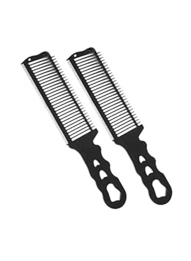 Professional Hair Cutting Combs 2 Pack Detangler Barber Styling Tools for Men - Image 1