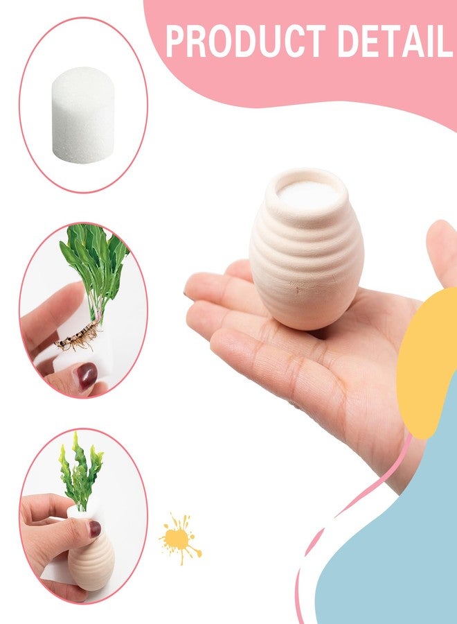 Hiyoo 4 Pack Aquatic Plants Fixed Ring Set, Anti-Floating Ceramic Planter for Fixing Water Plants, Aquarium Decoration Fish Tank Accessories Landscaping Ornaments, White - Image 3