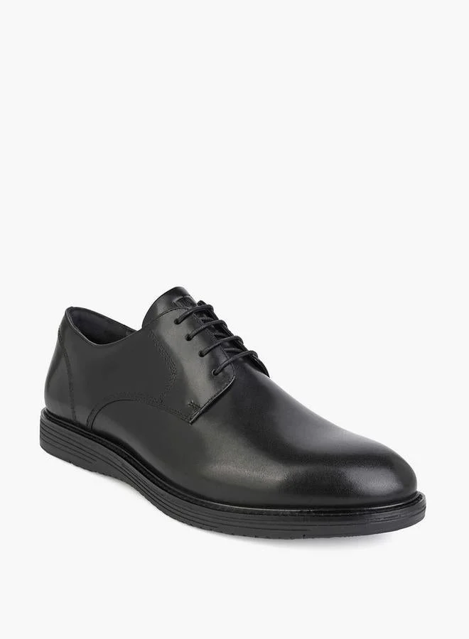 دوتشيني Men Leather Lace-Up Derby Shoes