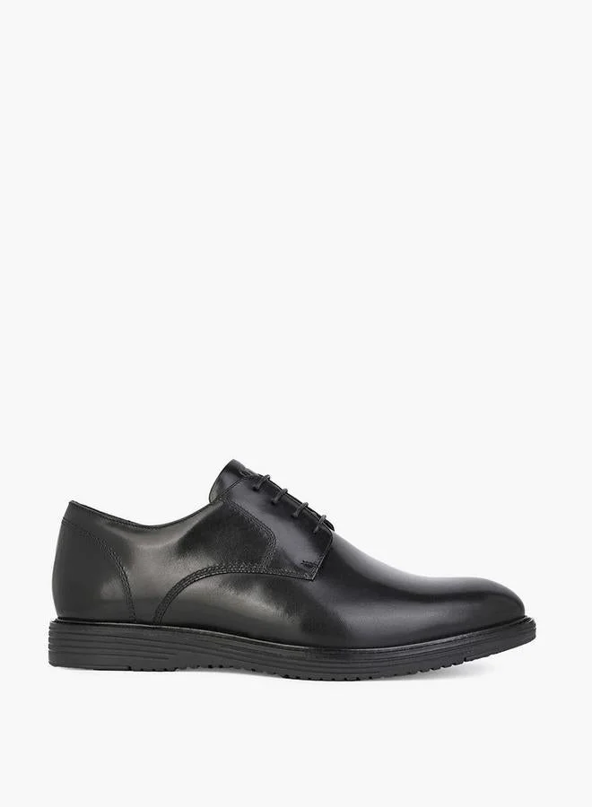 دوتشيني Men Leather Lace-Up Derby Shoes