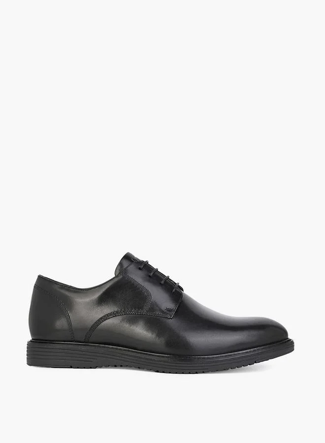 Duchini BLACK Men Leather Lace-Up Derby Shoes for Men | Best Price UAE