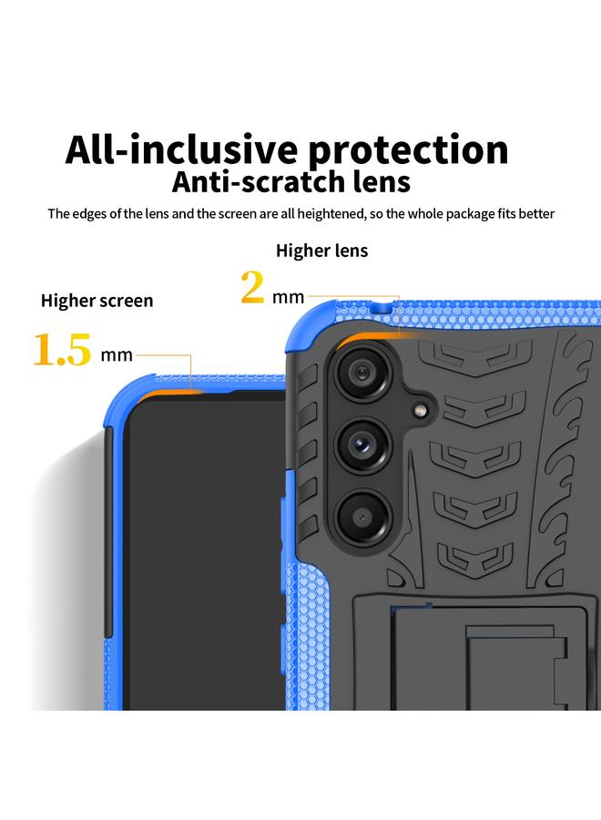 S-TOP Case For Samsung Galaxy A54 5G Tire Texture TPU + PC Phone Case with Holder - Image 4
