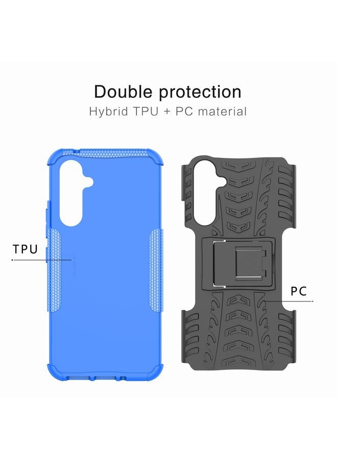 S-TOP Case For Samsung Galaxy A54 5G Tire Texture TPU + PC Phone Case with Holder - Image 3