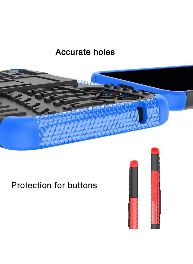 S-TOP Case For Samsung Galaxy A54 5G Tire Texture TPU + PC Phone Case with Holder - Image 5