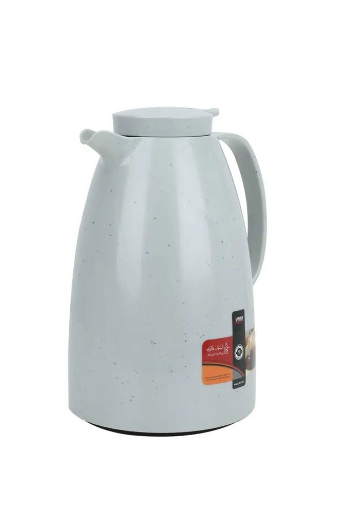 السيف غاليري ترمس ليما السيف غاليري، 2 لتر، ضغاط، حافظة داخلية زجاج حراري، هيكل خارجي بلاستيك - رمادي فاتح - Image 1