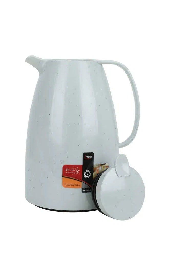 السيف غاليري ترمس ليما السيف غاليري، 2 لتر، ضغاط، حافظة داخلية زجاج حراري، هيكل خارجي بلاستيك - رمادي فاتح - Image 2