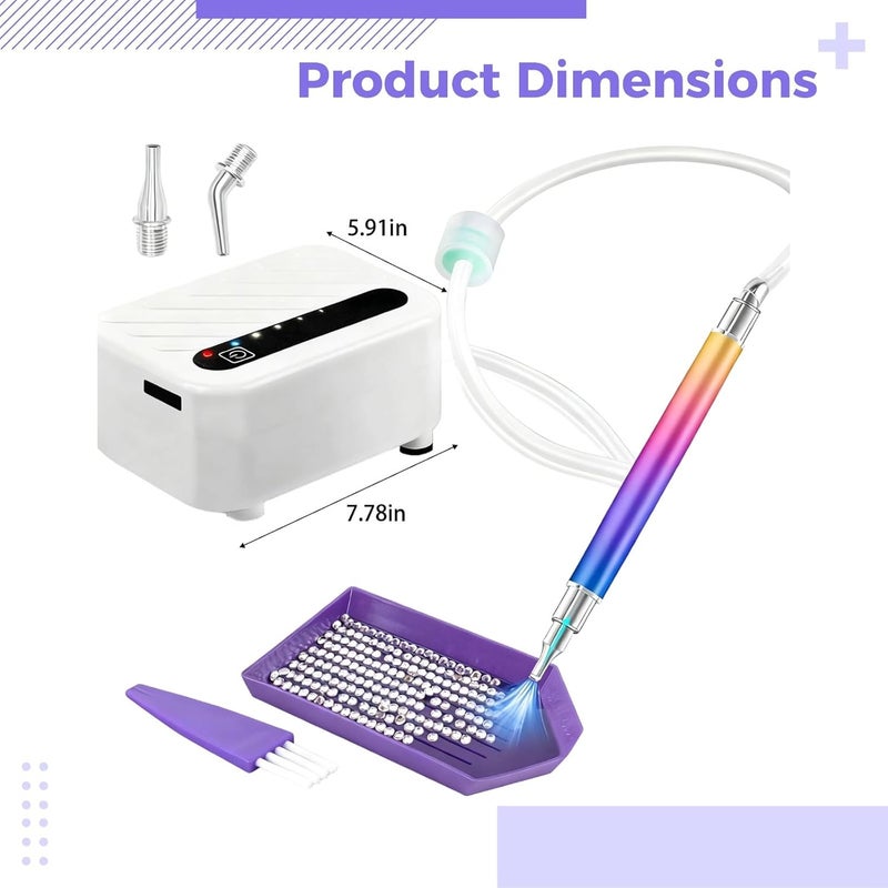 Electric Rhinestone Art Tool with USB Power & Vacuum - Image 3