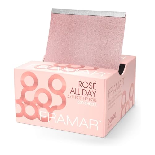 Framar Ros Hair Foils For Highlighting  Pop Up Hair Foil Highlight Foils For Hair Aluminum Foil Sheets Salon Foils For Hair Stylist Hair Dye Supplies Non Slip 500 Pop Up Foil Sheets