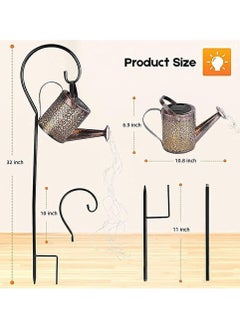 Solar Lights Outdoor for Garden Star Shower Garden Art Light Decor Watering Cans Crackle Metal Solar Yard Garden Stake Lights Fairy Waterfall Light for Garden Lawn Patio Courtyard - pzsku/ZF4D9CFEE6F3E136D26EAZ/45/_/1701155788/c780d6bd-ccbf-4cf1-a46f-d65962d4bd81