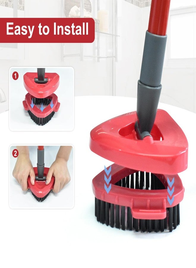 GFRED Scrub Brush Mop Head Replacement for O Cedar RinseClean 2 Tank System Spin Mop Head Base,Scrubber Mop Brush Head for Ocedar Mop Scrub Brush Head Hard Bristle Scrub Brush Floor Cleaning, Not for 1 Tank - Image 5