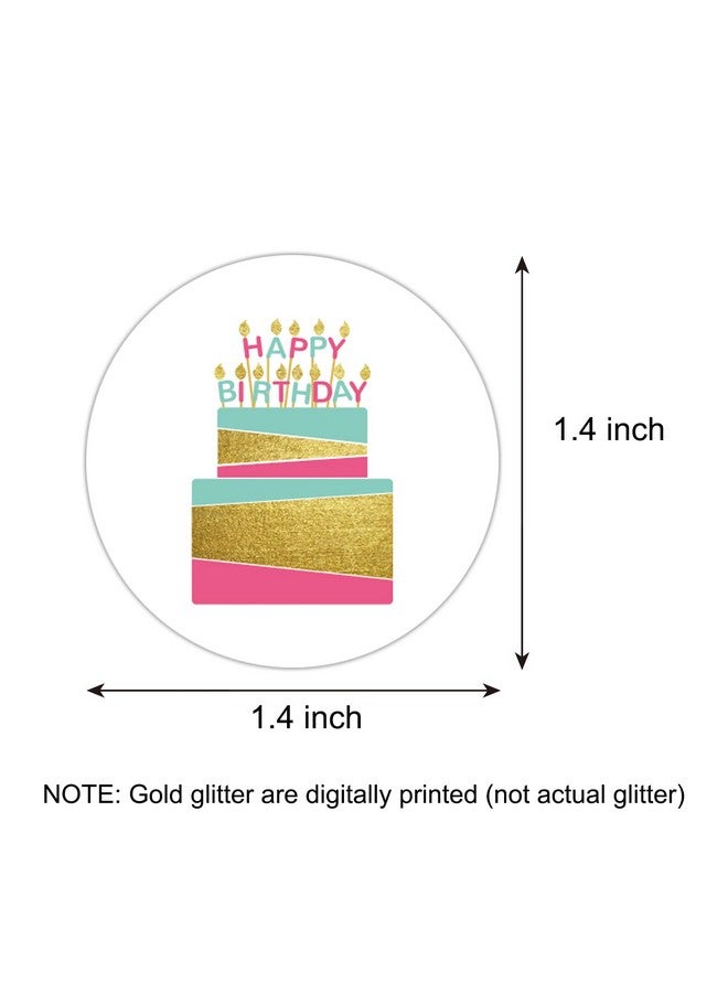 EKSPLODI Happy Birthday Stickers, 6 Unique Rainbow Designs, Birthday Stickers for Kids, Birthday Party Decoration, 1.4 Inch, 500 Pcs Per Roll - Image 2