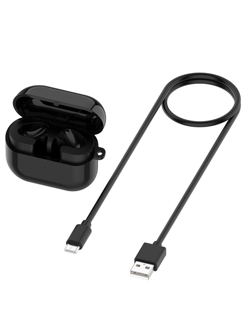 Storage Charging Case Compatible with Samsung Galaxy Buds3 R530 Earphone Charging Case 600mAh 2.22Wh Headphone Charger With Type-C Port (Black) - Image 1