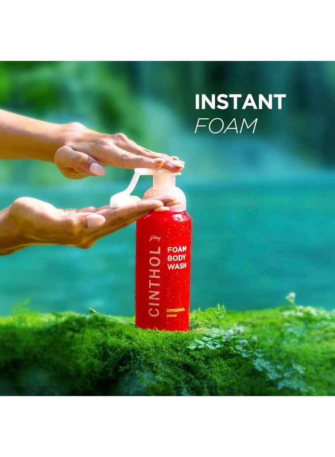 Cinthol Original Foam Body Wash - Combi Pack (600Ml) | 1 Bottle & 2 Refill | Unique Foam Formula For Moisturized & Irresistibly Soft Skin | Suitable For All Skin Types - Image 3